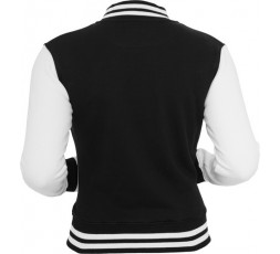 Urban Classics 2 Tone Collegejacke Ladies schwarz/weiss