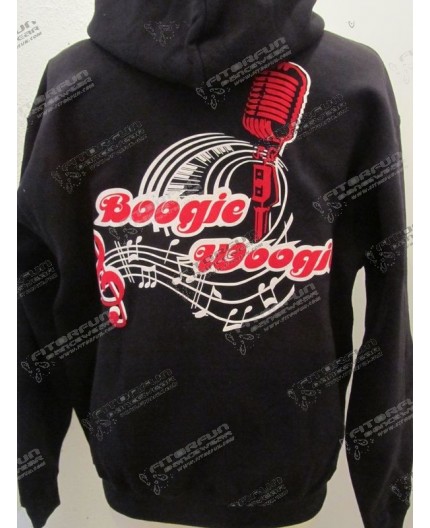 Kapuzenjacke Boogie Woogie mit Microfon 2-farbig Kapuzenjacke Boogie Woogie mit Microfon 2-farbig