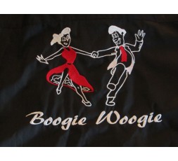 Fleecejacke Stickmotiv Tanzpaar Boogie Woogie