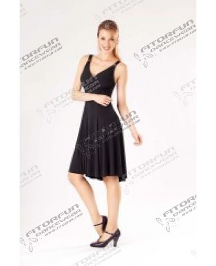 Tanzkleid elastisch schwarz oder rot (E10993) Tanzkleid elastisch schwarz oder rot (E10993)