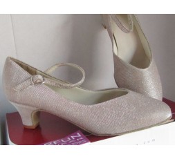 BL 116 gold glitzer - Tanzschuhe mit Chromledersohle - 3,8 cm Absatz