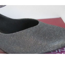 BL 116 schwarz glitzer - Tanzschuhe mit Chromledersohle - 3,8 cm Absatz